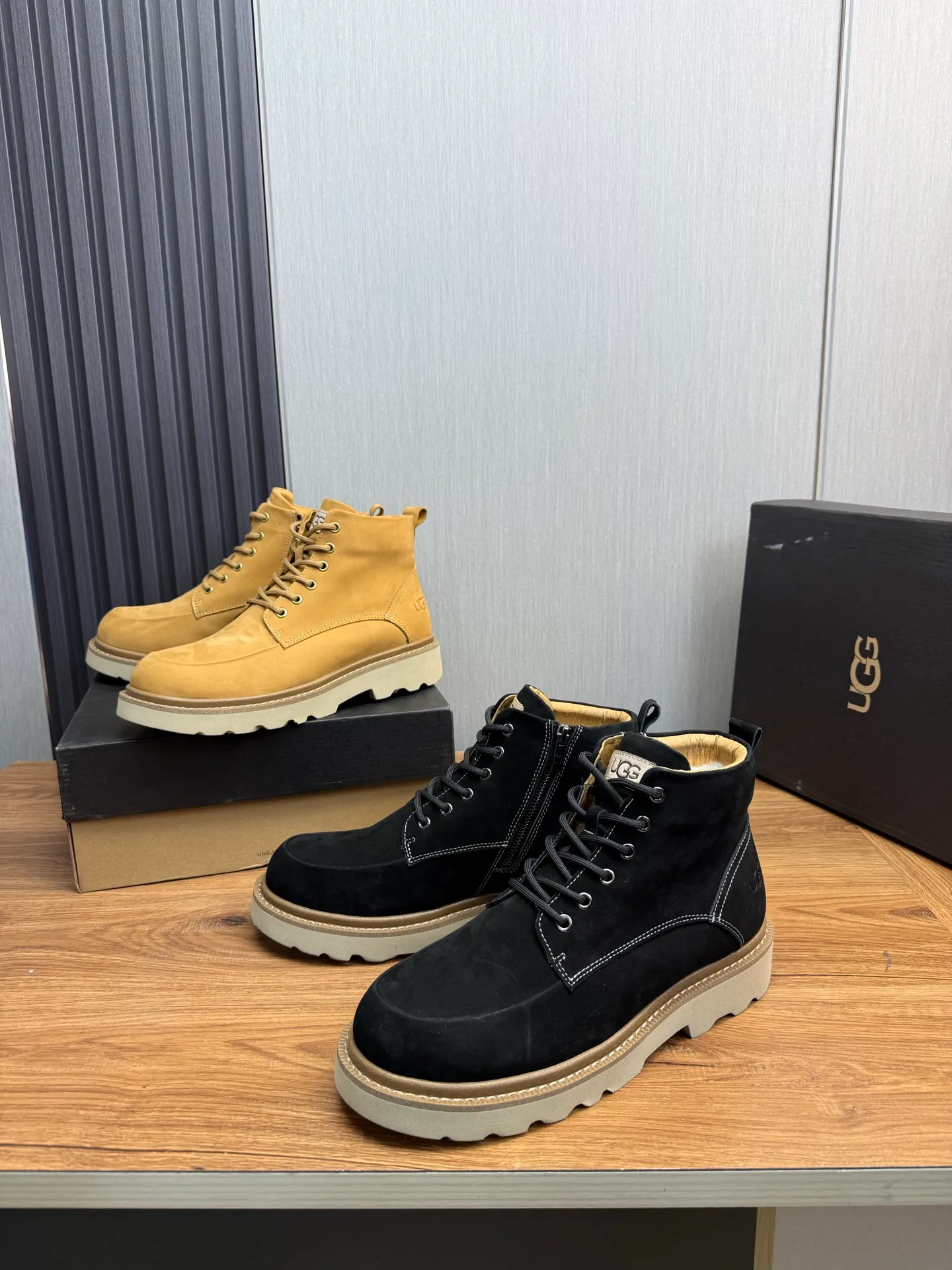Factory price 640💰 [UGG] Men's hot winter warm boots🐑Simple and fashionable design, cowhide➕comfortable and warm wool lining. Soft and comfortable to wear, good warmth retention, and excellent foot feel. Regular size 38-45